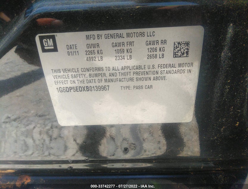 1G6DP5EDXB0139967