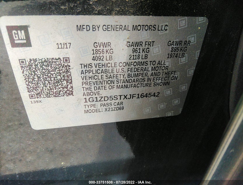 1G1ZD5STXJF164542
