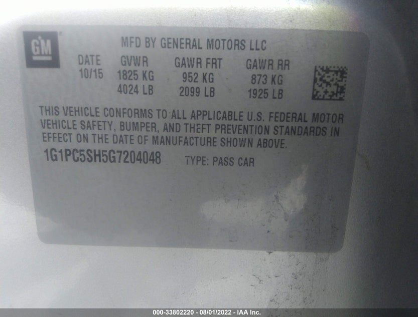 1G1PC5SH5G7204048