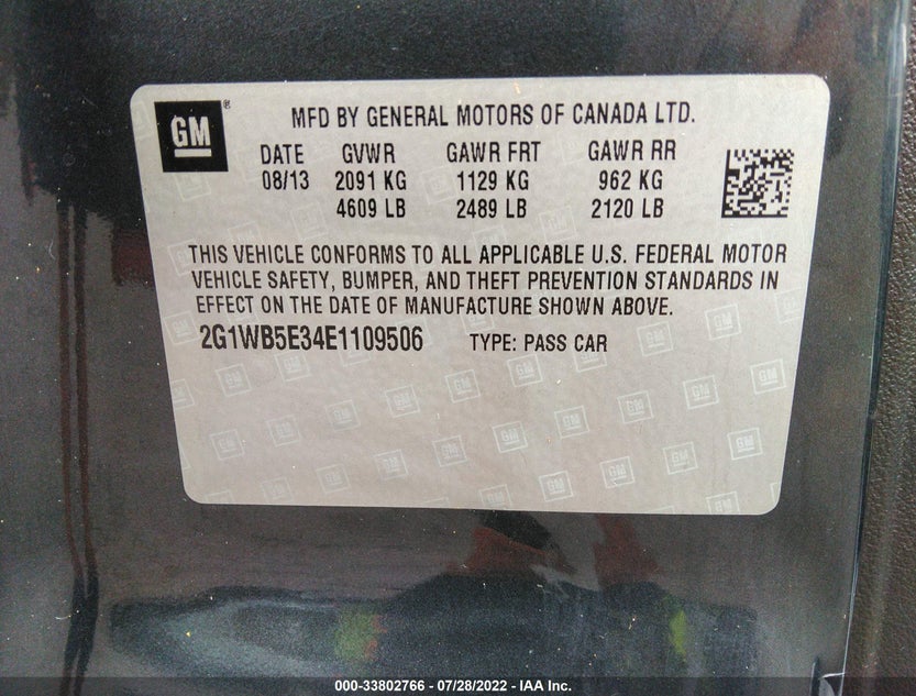 2G1WB5E34E1109506