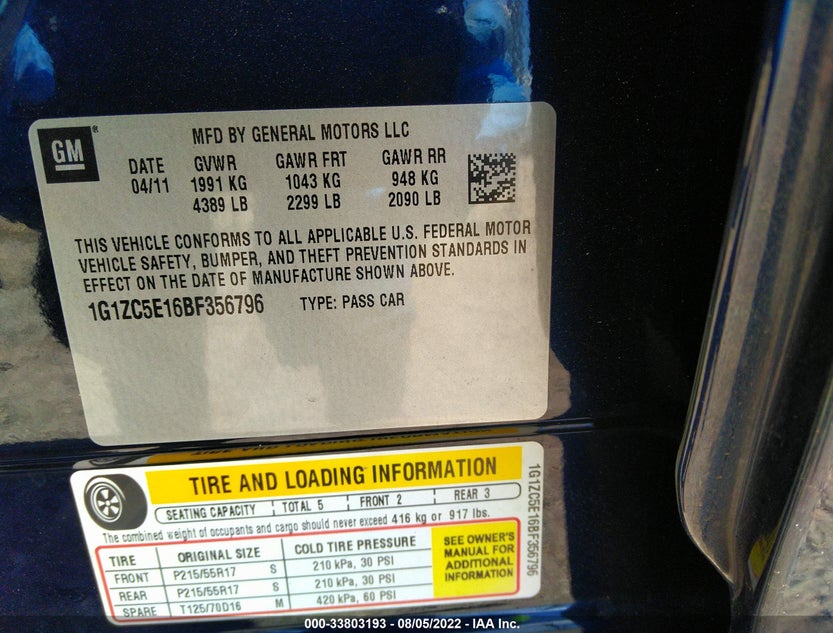 1G1ZC5E16BF356796