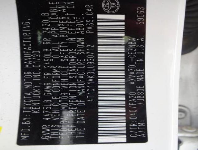 4T1C11AK3LU930712