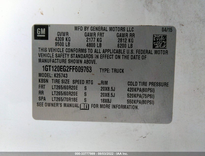 1GT120EG2FF609763