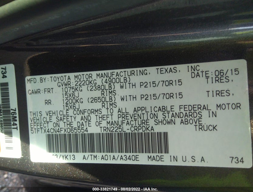 5TFTX4CN4FX065554