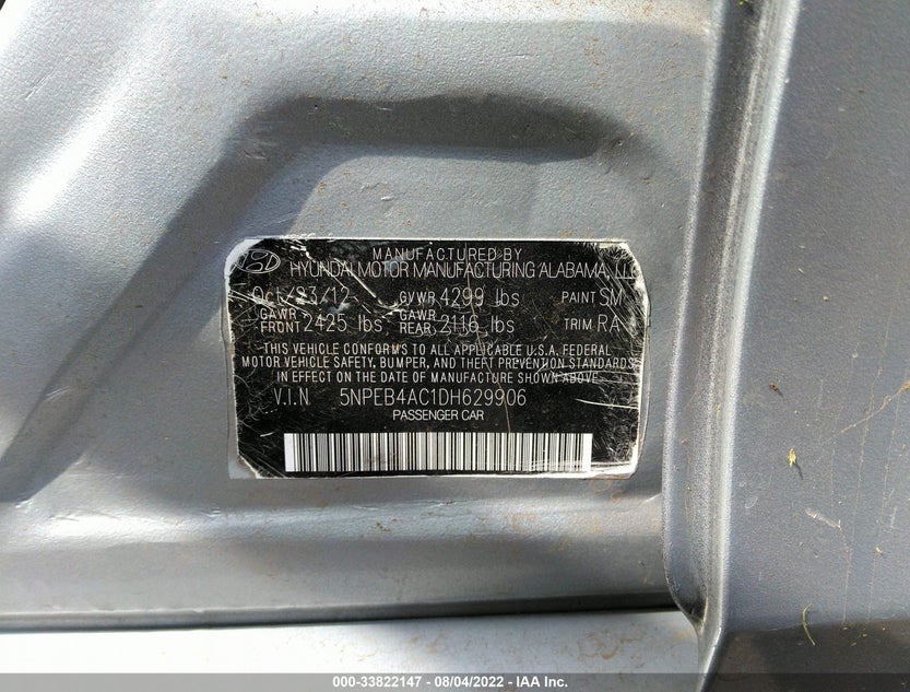 5NPEB4AC1DH629906