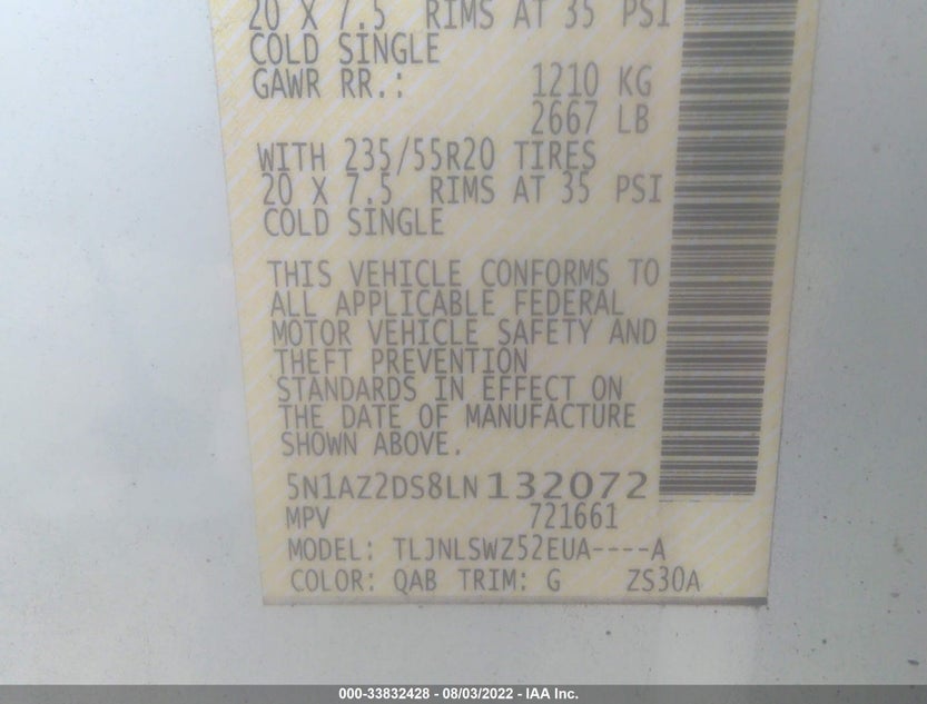 5N1AZ2DS8LN132072