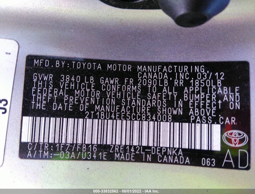 2T1BU4EE5CC834008