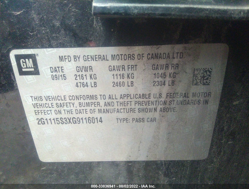 2G1115S3XG9116014