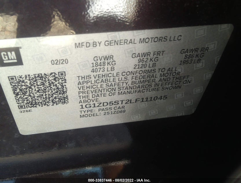 1G1ZD5ST2LF111045