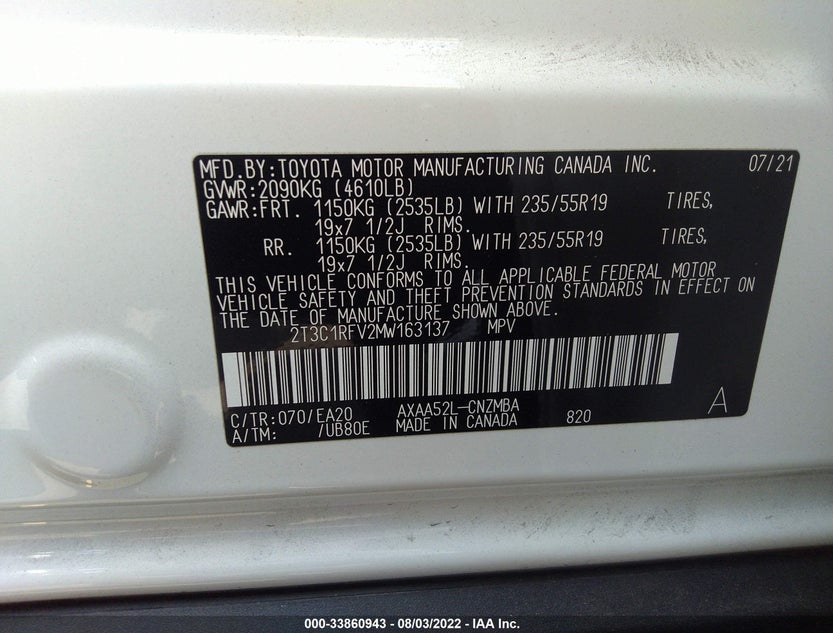 2T3C1RFV2MW163137