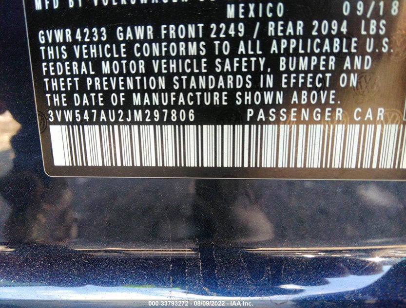 3VW547AU2JM297806