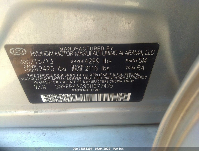 5NPEB4AC9DH677475