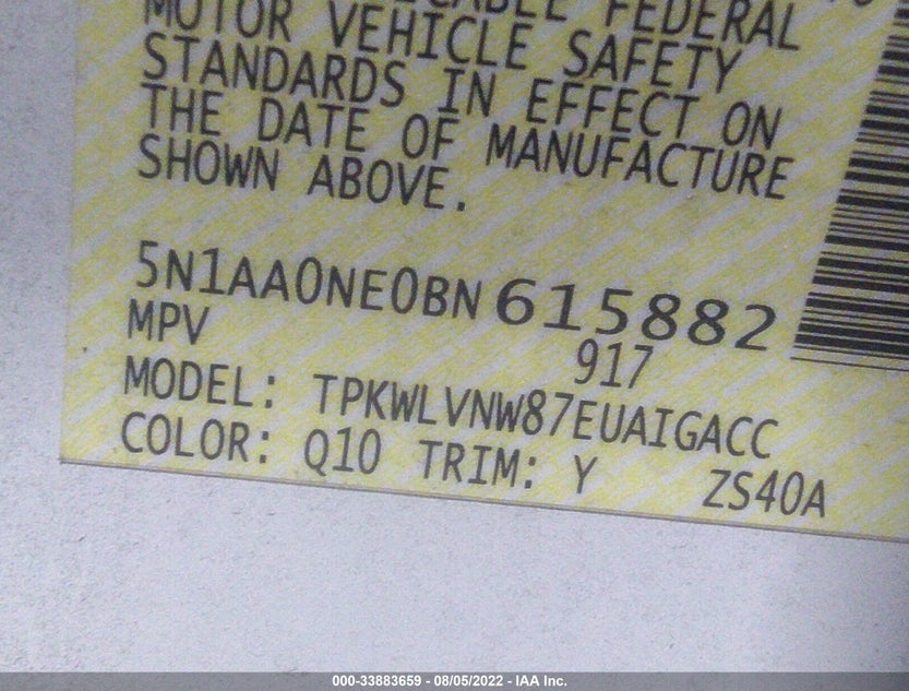 5N1AA0NE0BN615882