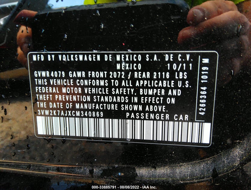 3VW2K7AJXCM340869