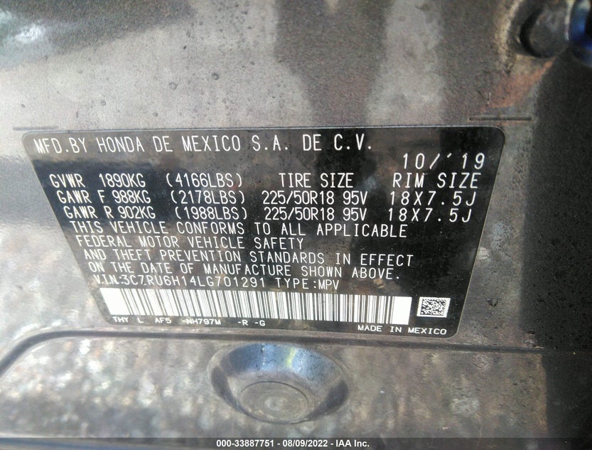 3CZRU6H14LG701291
