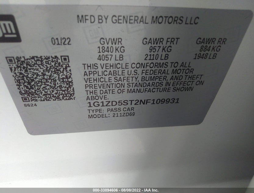 1G1ZD5ST2NF109931