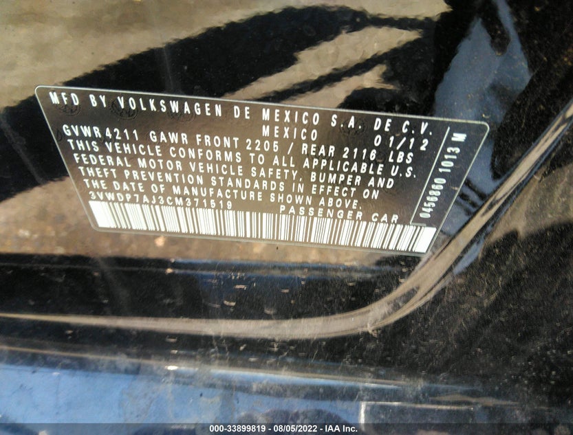 3VWDP7AJ3CM371519
