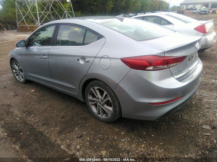 2017 Hyundai Elantra Limited VIN: 5NPD84LFXHH154697 Lot: 33912443