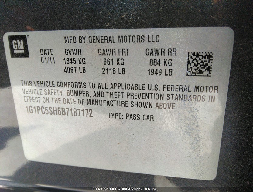 1G1PC5SH6B7187172