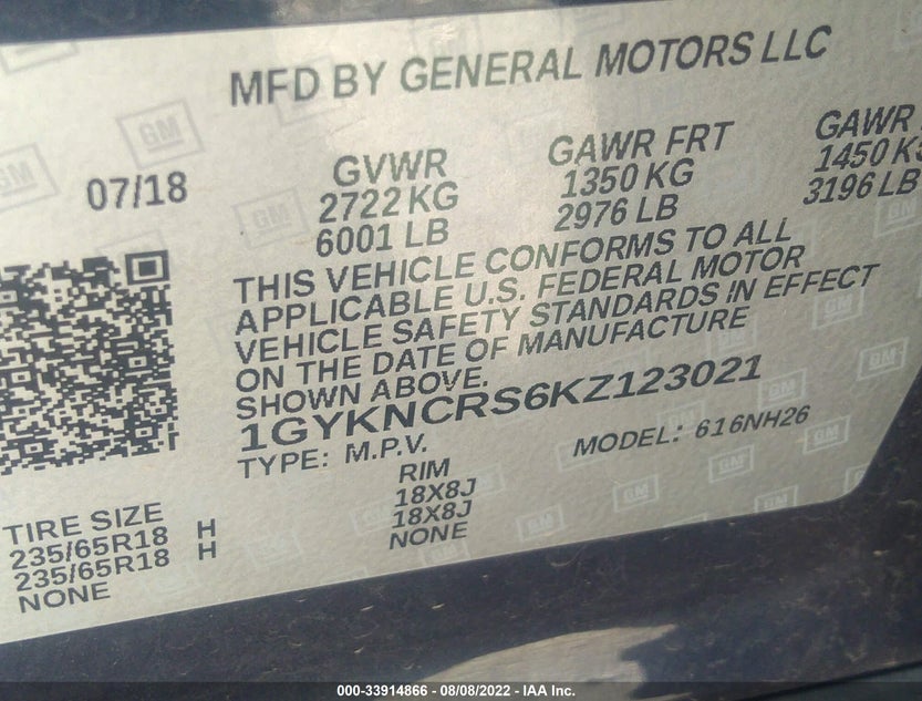 1GYKNCRS6KZ123021