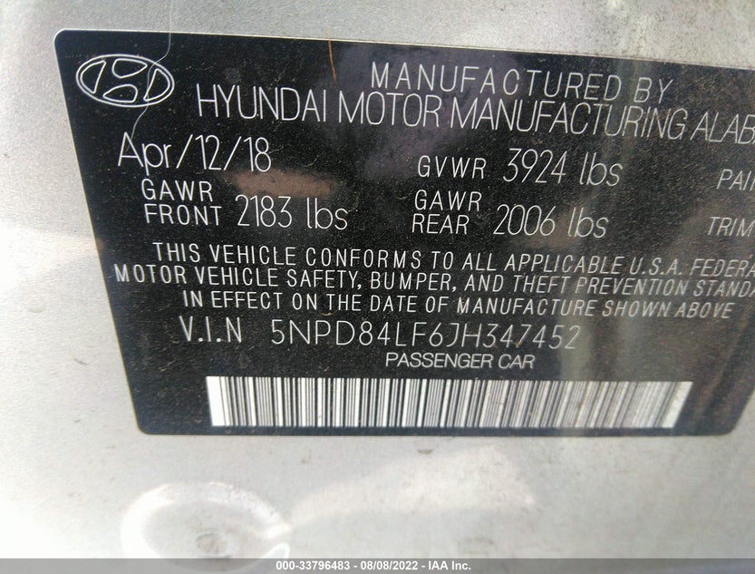 5NPD84LF6JH347452