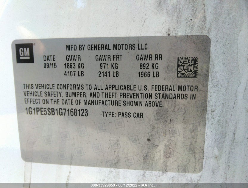 1G1PE5SB1G7168123