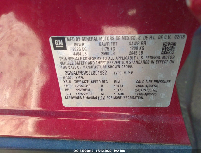 3GKALPEV9JL301982