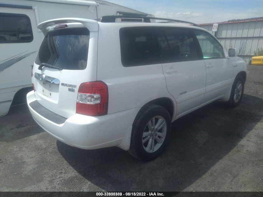 JTEEW21A960027838 2006 Toyota Highlander Hybrid Limited V6