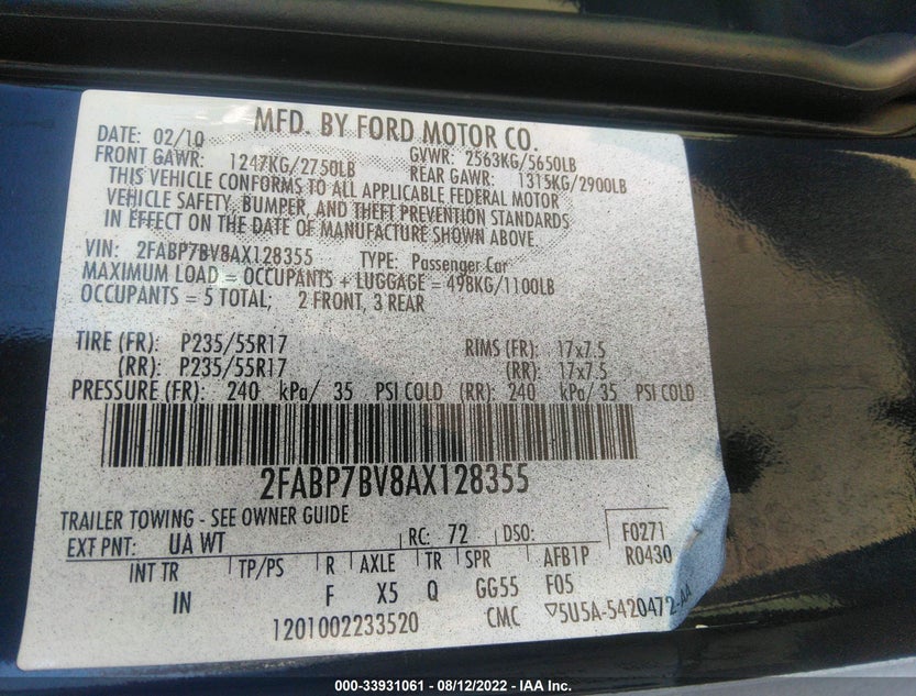 2FABP7BV8AX128355