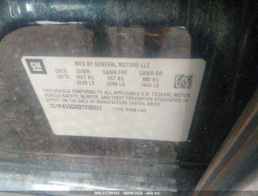 1G1PA5SG8D7298032