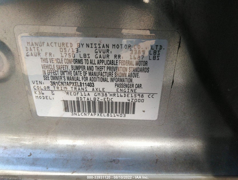 3N1CN7APXEL811403