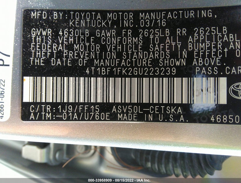 4T1BF1FK2GU223239