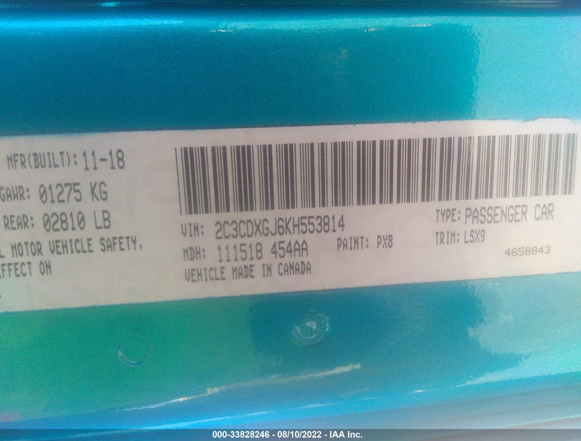 2C3CDXGJ6KH553814
