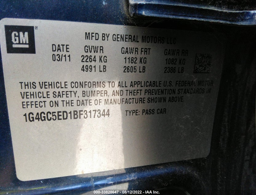 1G4GC5ED1BF317344