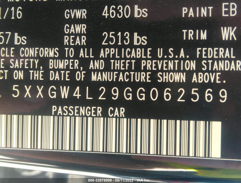 5XXGW4L29GG062569
