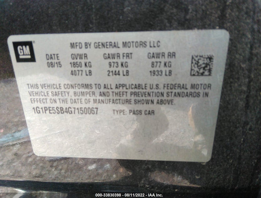 1G1PE5SB4G7150067