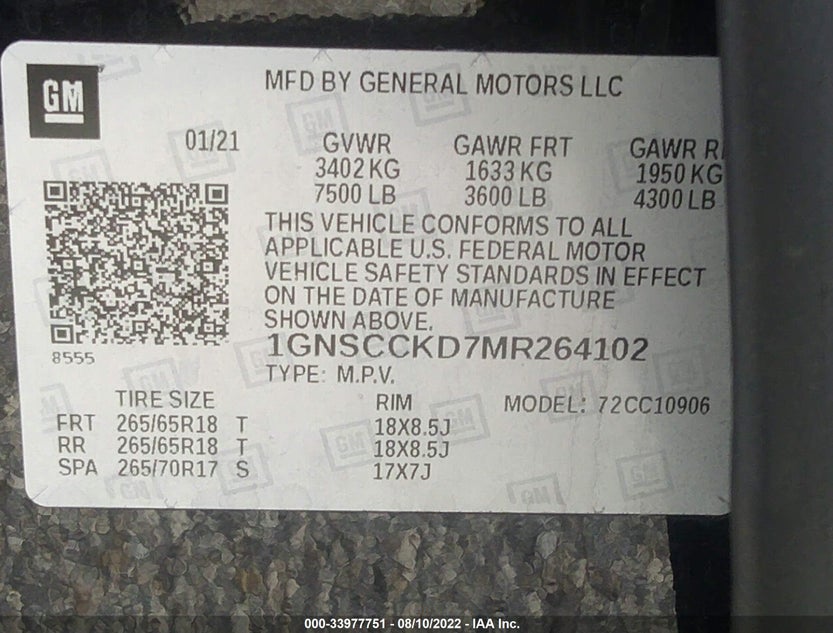 1GNSCCKD7MR264102