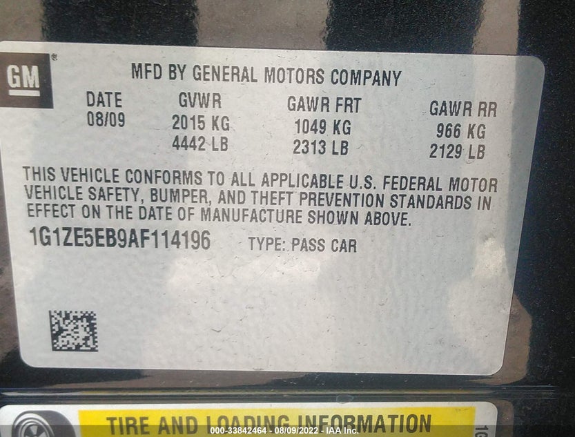 1G1ZE5EB9AF114196