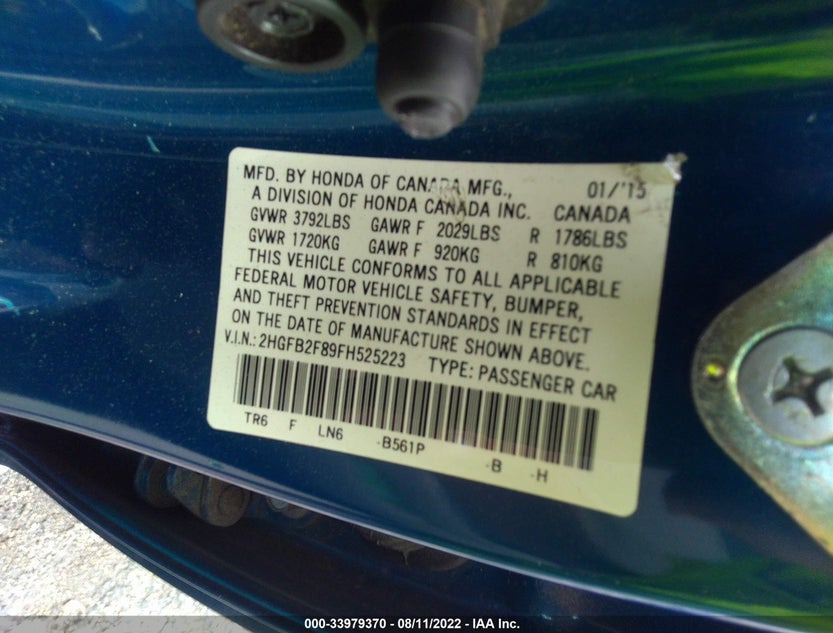 2HGFB2F89FH525223
