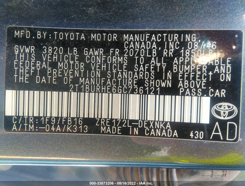 2T1BURHE6GC736121