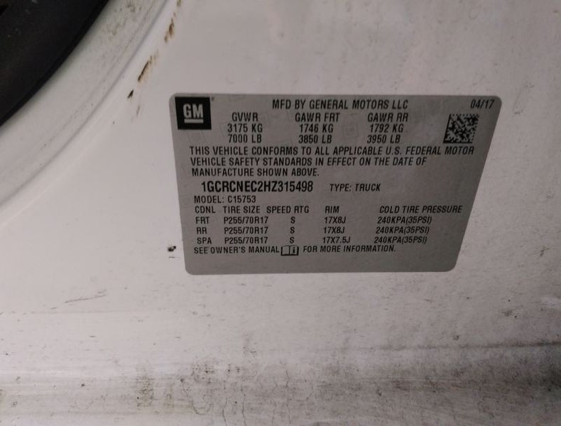 1GCRCNEC2HZ315498