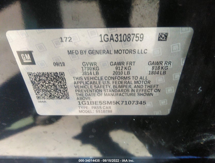 1G1BE5SM5K7107345