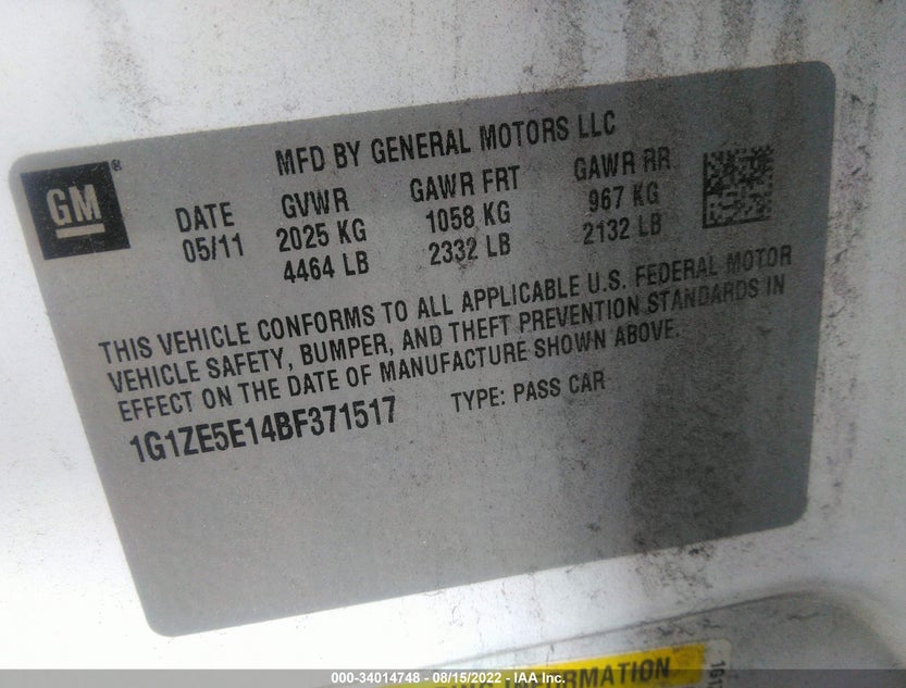 1G1ZE5E14BF371517