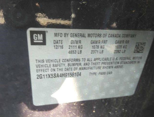 2G11X5SA4H9156104