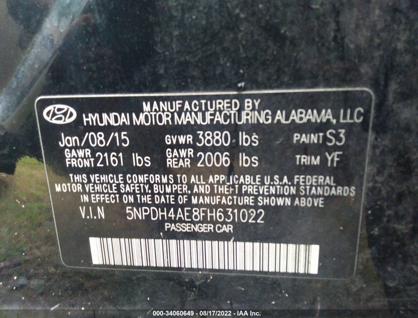 5NPDH4AE8FH631022