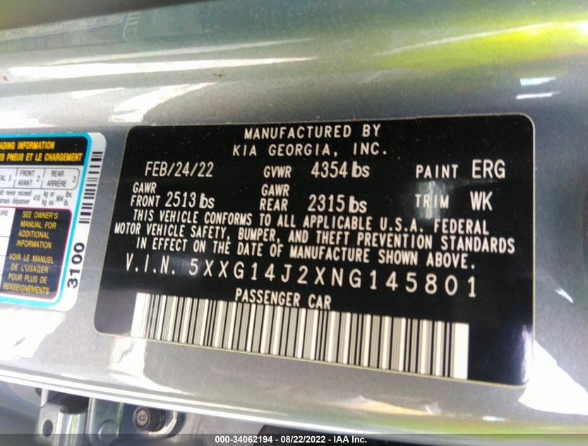 5XXG14J2XNG145801