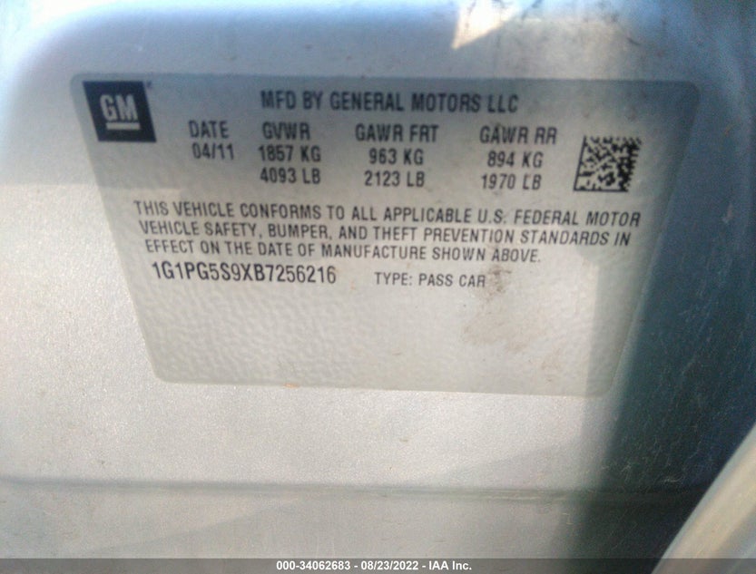 1G1PG5S9XB7256216