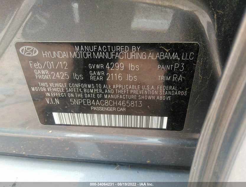 5NPEB4AC8CH465813