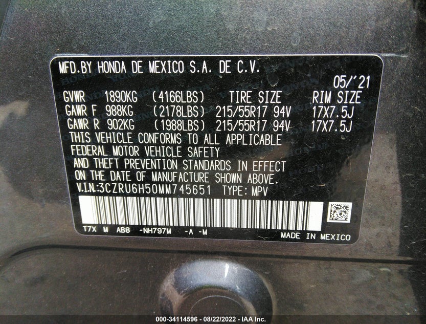 3CZRU6H50MM745651