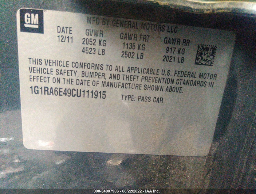 1G1RA6E49CU111915